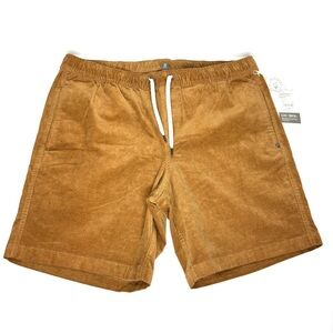 Vuori Optimist Shorts Camel Brown Tan Corduroy Cotton NWT Men's XXL 8.5" length